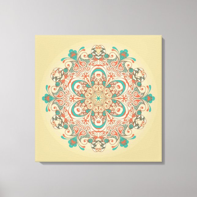 Mandala Kaleidoscop - Wrapped Canvas Print (Front)