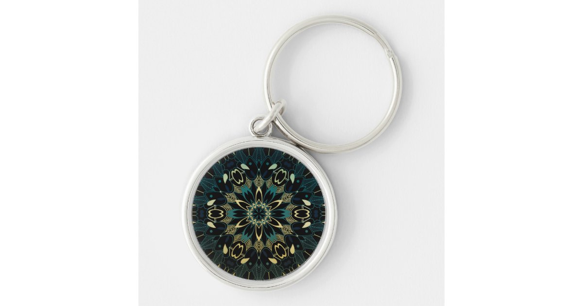 Mandala kaleidoscope keychain