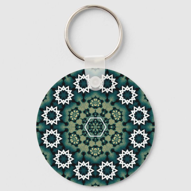 Mandala kaleidoscope keychain (Front)