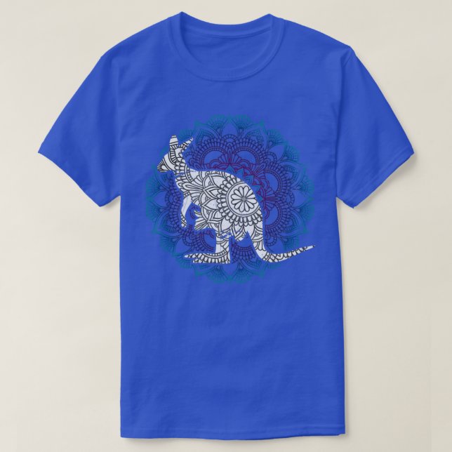 Mandala Kangaroo T-Shirt (Design Front)