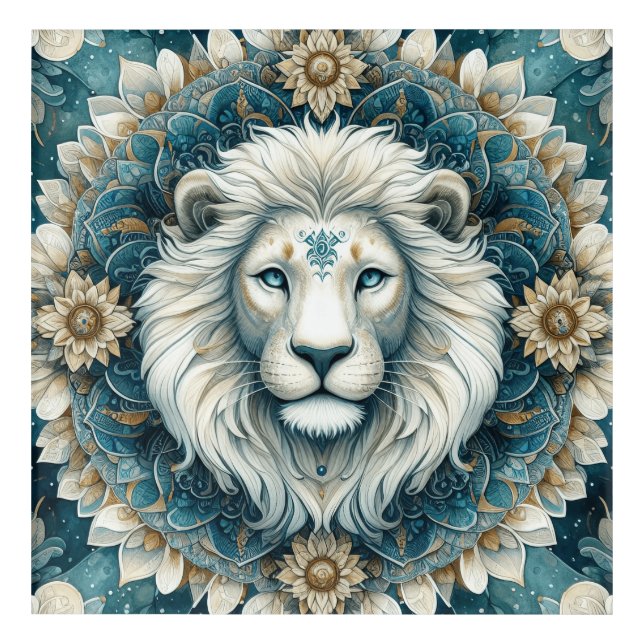 Mandala King Acrylic Print (Front)