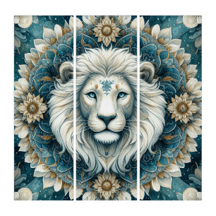 Mandala King of Beasts Triptych