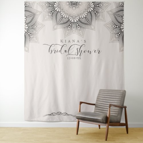 Mandala Lace Bridal Shower Neutrals ID478 Tapestry