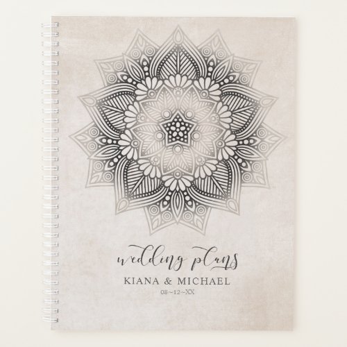 Mandala Lace Wedding Neutrals ID478 Planner