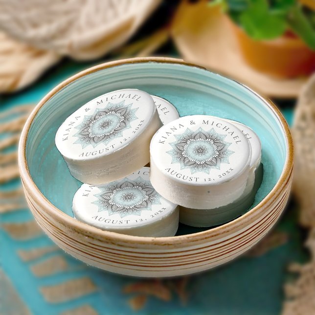 Mandala Lace Wedding Thank You Lt. Blue ID968  Chocolate Covered Oreo (Creator Uploaded)