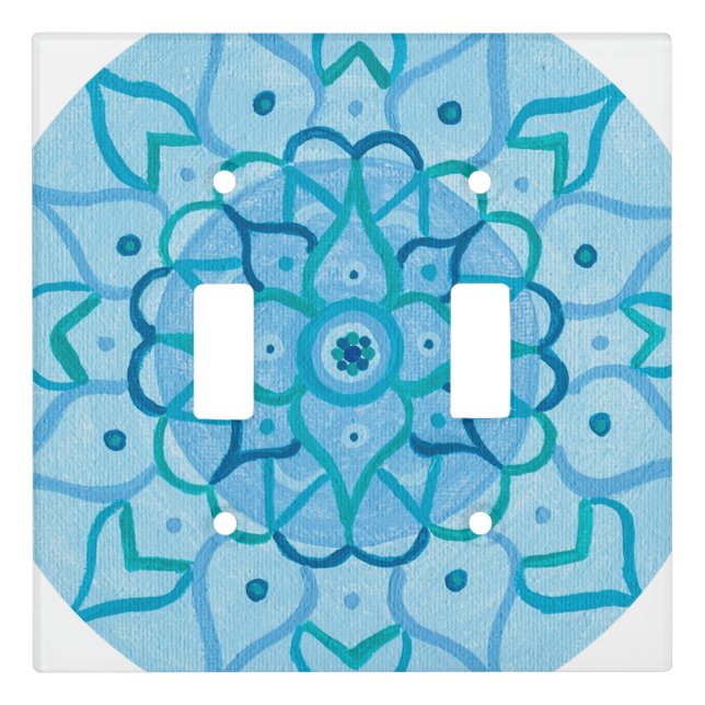 Mandala Light Switch Plate (Front)
