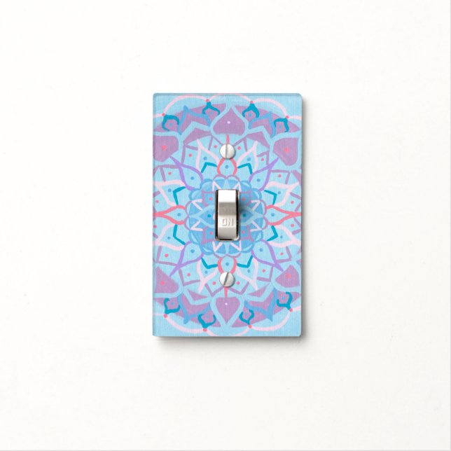 Mandala Light Switch Plate (In Situ)
