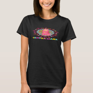 Mandala Llama  Alpaca Spiritual Meditation Tantra  T-Shirt