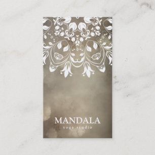 MANDALA LOGO CUSTOMIZED YOGA INSTRUCTOR BUSINESS CARD