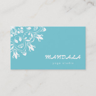 MANDALA LOGO CUSTOMIZED YOGA INSTRUCTOR BUSINESS CARD