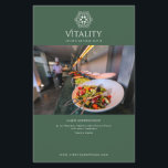 Mandala Logo Forest Green Elegant Professional Flyer<br><div class="desc">An elegant design with deep forest green and mandala logo. Exudes the feeling of wellness and rejuvenation. Great for wellness centers,  vegetarian restaurants,  massage therapist,  spas,  wellness coach...  etc.</div>