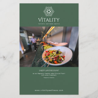 Mandala Logo Forest Green Elegant Professional Flyer