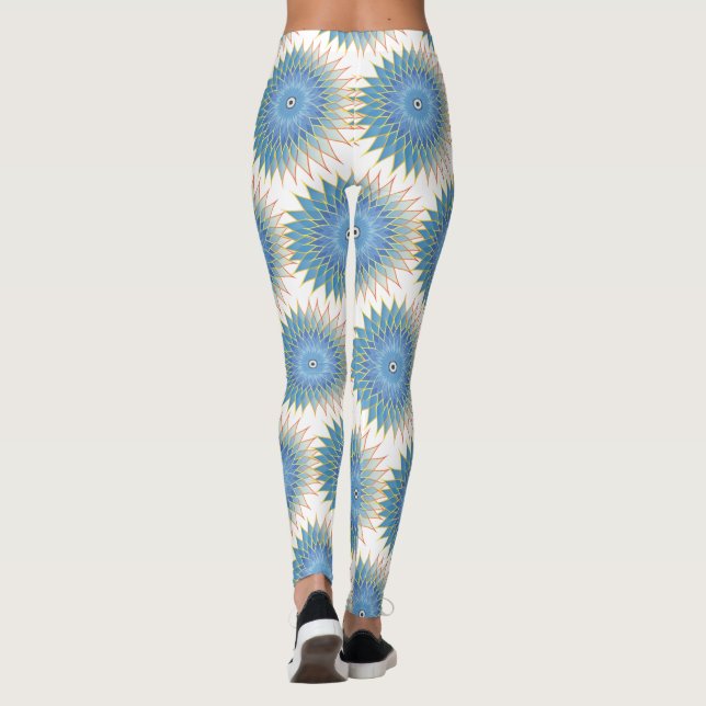 Mandala Lotus Blossom Thunder_Cove Leggings (Back)