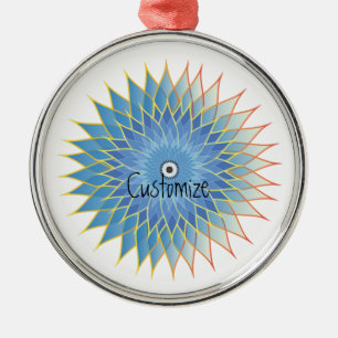 Mandala Lotus Blossom Thunder_Cove Metal Ornament