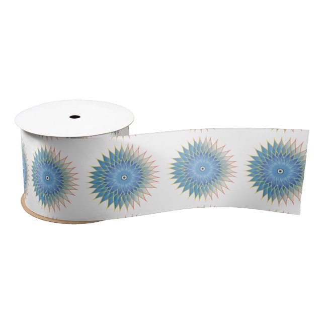 Mandala Lotus Blossom Thunder_Cove Satin Ribbon (Spool)