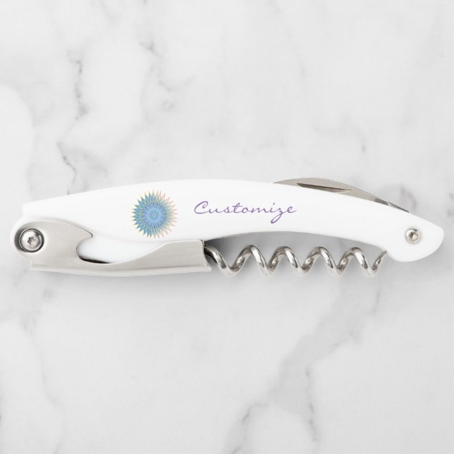 Mandala Lotus Blossom Thunder_Cove Waiter's Corkscrew (Front)