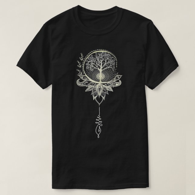 Mandala Lotus Unalome Tree of Life Tank Top (Design Front)