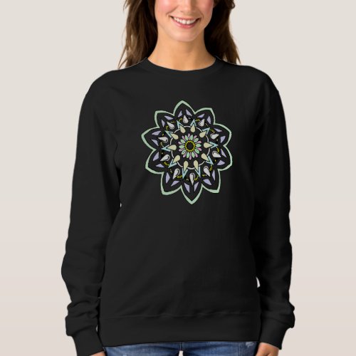 Mandala  Love Peace Yoga Artistic Nature Inspirati Sweatshirt