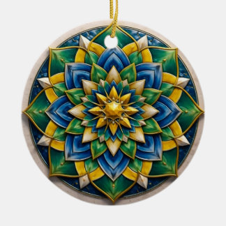 Mandala Luxe Keychain - 01 Ceramic Ornament