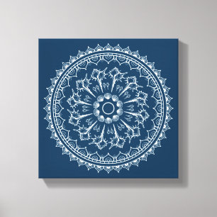 Mandala Made Of Seashells Canvas Print
