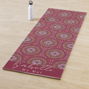 Mandala Magenta Yoga Mat