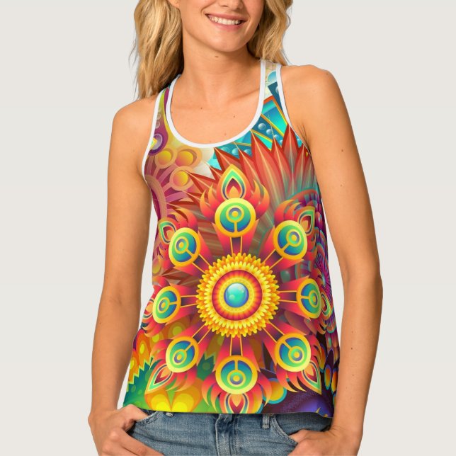Mandala Magic Tank Top for Women (Front)