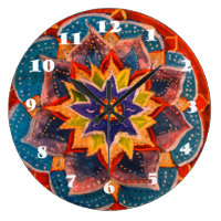 Mandala, Meditation Wall Clock