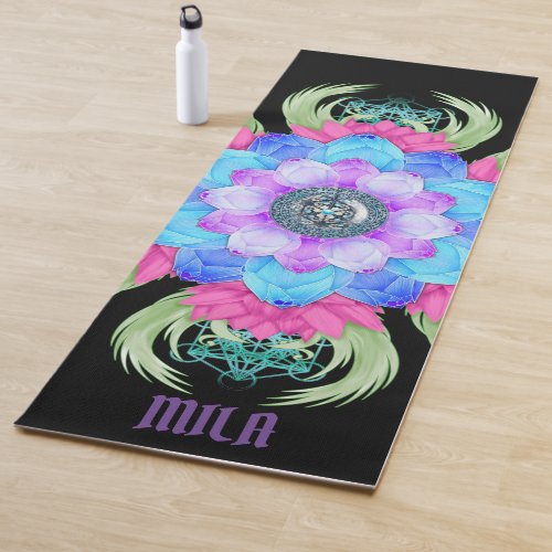 Mandala meditation yoga mat