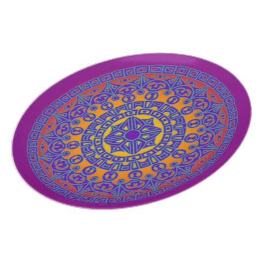 Mandala Melamine Plate (Left Side)