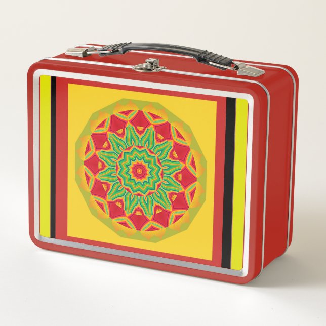 Mandala Metal Lunch Box (Front)