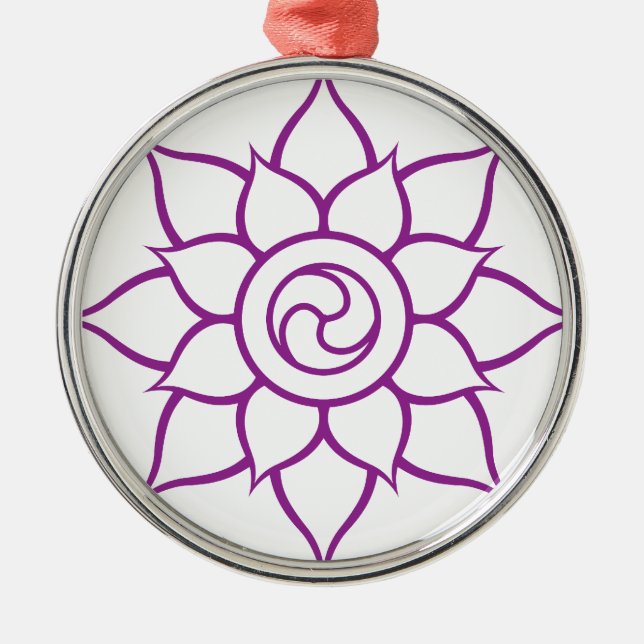 Mandala Metal Ornament (Front)