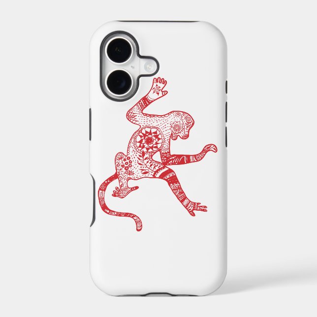 Mandala monkey iPhone SE + iPhone 5/5S Case (Back)