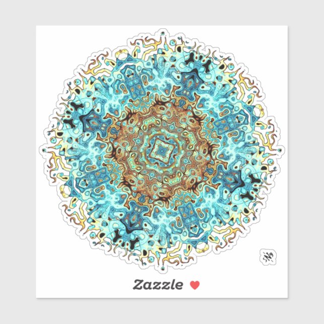 Mandala monsters 4 sticker (Sheet)