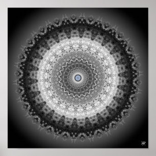 Mandala monsters (owls, gorillas & homunculi) poster