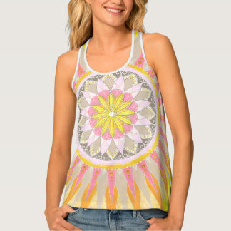 Mandala Morning Sun Colorful Women's Tank Top