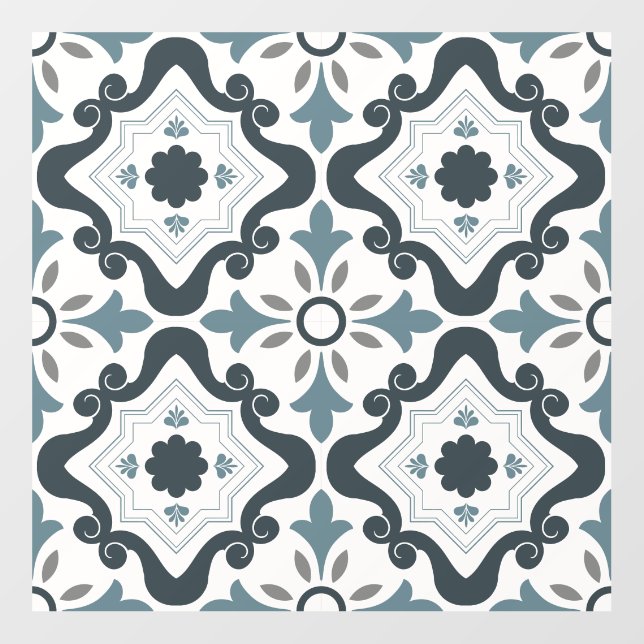 Mandala/Moroccan Tile Floor Decals (Front)
