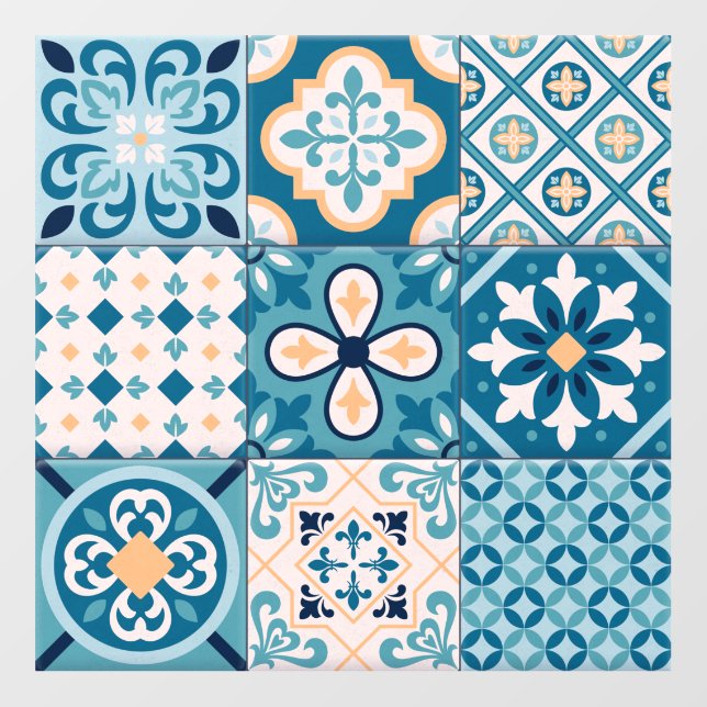 Mandala/Moroccan Tile Floor Decals (Front)
