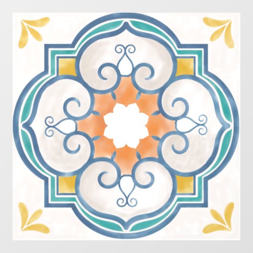 MandalaMoroccan Tile Floor Decals