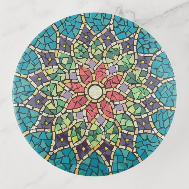 Mandala Mosaic Design Tray (Front)