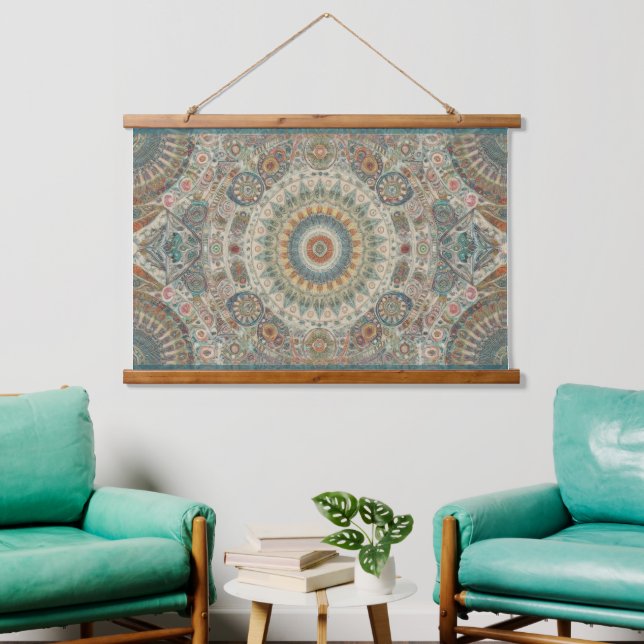 Mandala Mosaic Hanging Tapestry (Living Room)