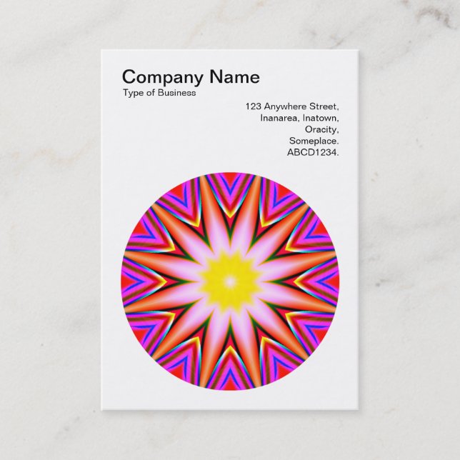 Mandala Motif 015 Business Card (Front)