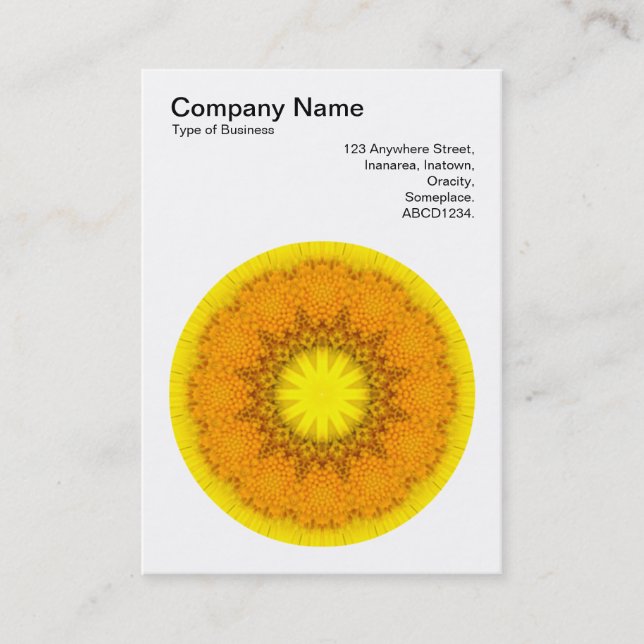 Mandala Motif 019 Business Card (Front)