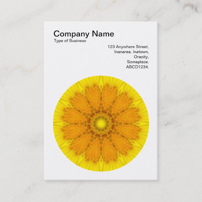 Mandala Motif 020 Business Card (Front)