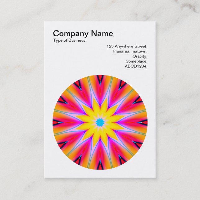 Mandala Motif 08 Business Card (Front)