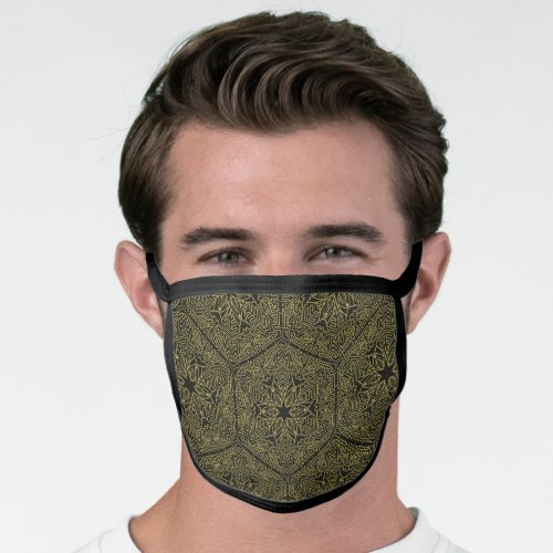 mandala motif face mask