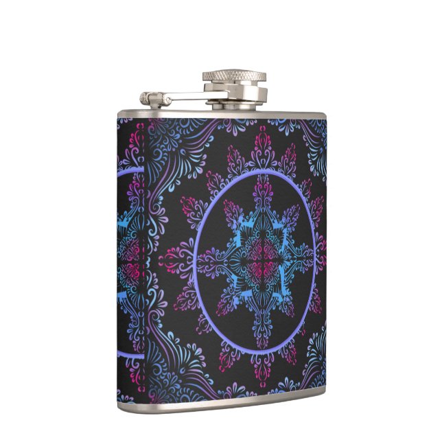 Mandala Night Flower Flask (Right)
