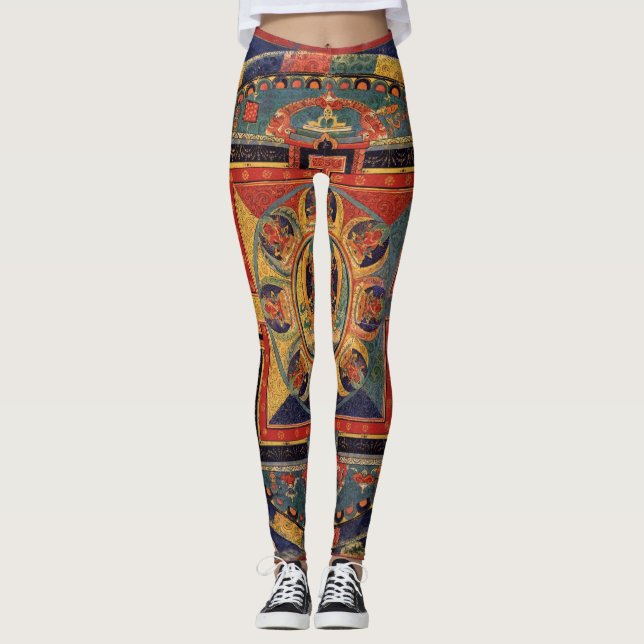 Mandala of Amitayus. 19th century Tibetan school Leggings (Front)