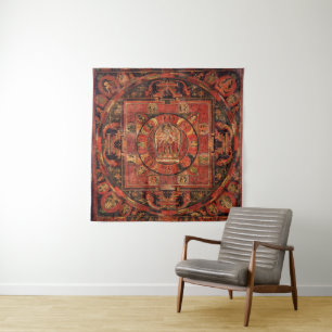 Mandala of Amogapasha Tapestry