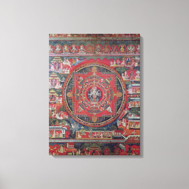 Mandala of Amoghapasa Canvas Print (Front)