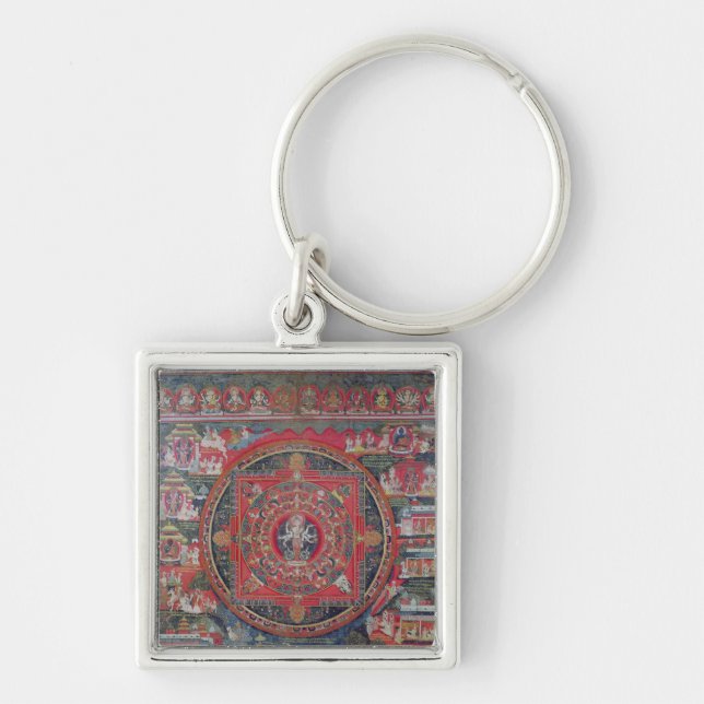 Mandala of Amoghapasa Keychain (Front)